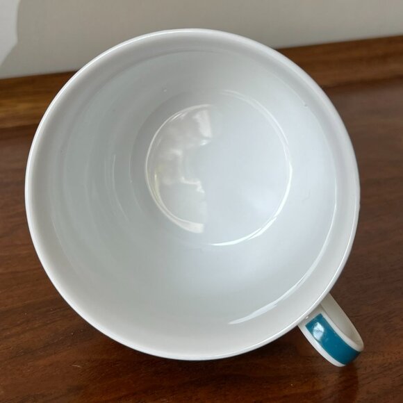 Allen Designs Groovy Owl Mug Fine China Large 16 oz Coffee Cup Blue Colorful - Picture 7 of 9